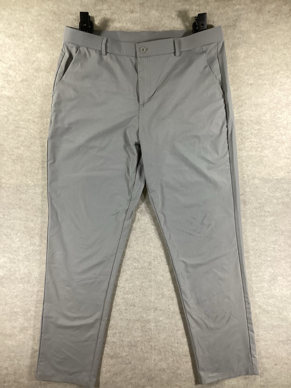Libin Men's Slim Tech Chinos in Light Gray
